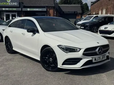 Used Mercedes CLA250e Shooting Brake AMG line 218 HP (160 kW) 2021 White Estate