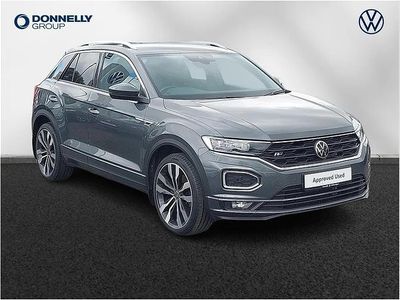 Usado VW T-Roc R-line 150 HP (110 kW) 2021 Cinzento SUV