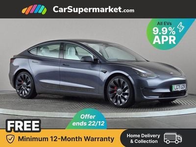 Grey Used 2021 Tesla Model 3 Performance Sedan | £23,697 (Fair price)
