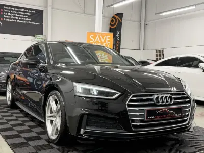 Used Audi A5 S-Line 190 HP (139 kW) 2018 Black Coupe
