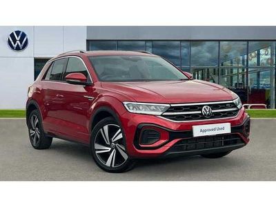 Deep black pearl Used 2022 VW T-Roc R-line SUV | £18,110 (Fair price)