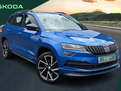 Used Skoda Karoq SportLine 150 HP (110 kW) 2021 Blue SUV
