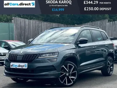 Used Skoda Karoq SportLine 150 HP (110 kW) 2020 Grey SUV