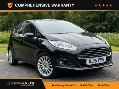 Used Ford Fiesta Titanium 2015 Black Hatchback