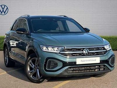 Used VW T-Roc R-line 150 HP (110 kW) 2023 Petrol blue metallic black SUV