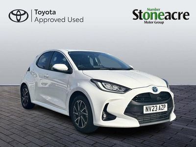 White Used 2023 Toyota Yaris Hybrid Design Hatchback | £17,400 (Good price)