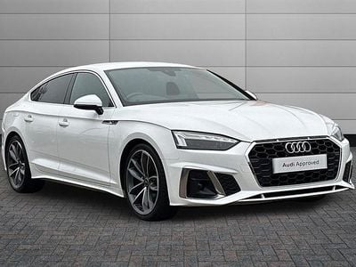 Used Audi A5 S-Line 163 HP (119 kW) 2022 Ibis white Coupe