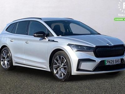 Gebraucht Skoda Enyaq iV SportlinePlus 210 kW (286 PS) 2025 Silber SUV