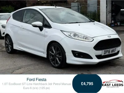 Used Ford Fiesta ST-Line 125 HP (91 kW) 2016 White Hatchback