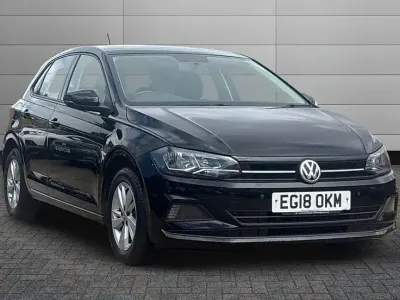 Used VW Polo SE 95 HP (69 kW) 2018 Black Hatchback