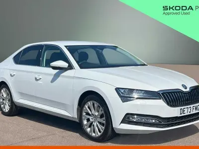 Used Skoda Superb SE L 150 HP (110 kW) 2023 White Hatchback