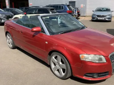 Used Audi A4 Cabriolet S-Line 197 HP (144 kW) 2007 Red Cabriolet
