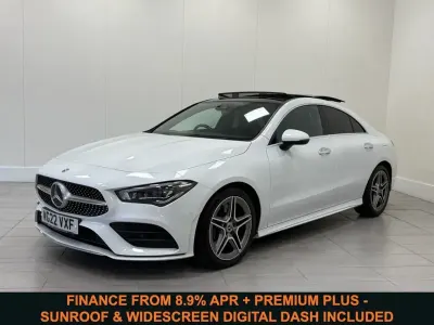 Used Mercedes CLA250 AMG line 2022 White Coupe