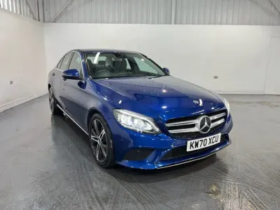 Used Mercedes C200 2020 Blue Sedan