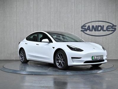 White Used 2023 Tesla Model 3 Long Range RWD Sedan | £23,399 (Fair price)
