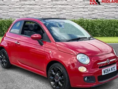 Used Fiat 500C S 69 HP (50 kW) 2015 Red Cabriolet