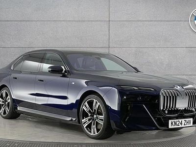 Blue Used 2024 BMW 750e M Sport Sedan | £76,000 (Expensive)