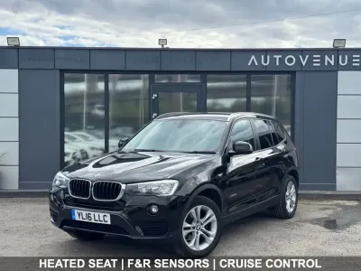 Begagnad BMW X3 Comfort Edition 190 HK (139 kW) 2016 Svart SUV