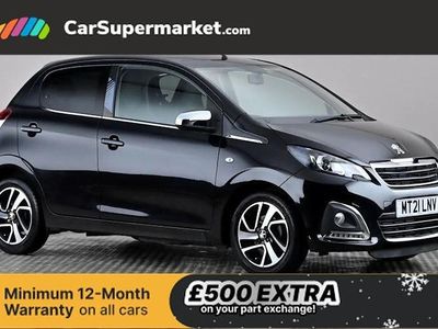 Black Used 2021 Peugeot 108 Collection Hatchback | £9,197 (Fair price)