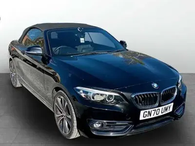 Begagnad BMW 218 Sport Line 136 HK (100 kW) 2020 Svart Cab
