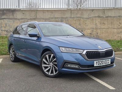 Used Skoda Octavia SE L First Edition 110 HP (80 kW) 2020 Blue Estate