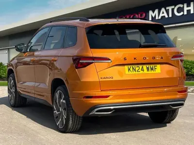 Used Skoda Karoq SportLine 150 HP (110 kW) 2024 Orange SUV