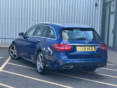 Used Mercedes C200 AMG Line Premium 2018 Blue Estate