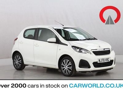White Used 2020 Peugeot 108 Active Hatchback | £7,414 (Fair price)
