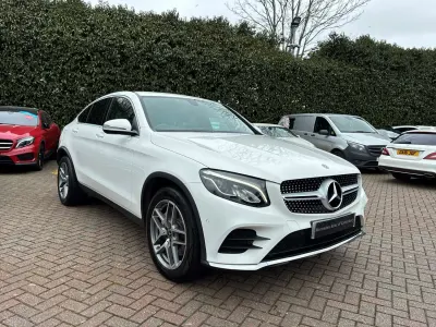 Used Mercedes GLC250 AMG line 2018 White Coupe