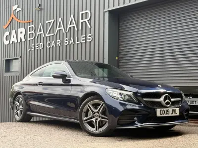 Used Mercedes C180 AMG Line Premium 2019 Blue Coupe