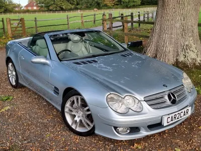 Käytetty Mercedes SL350 272 HP (200 kW) 2007 Hopea Avoauto