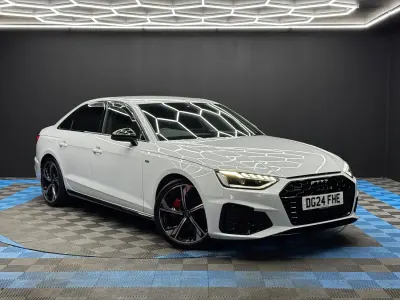 Used Audi A4 Black Edition 190 HP (139 kW) 2024 White Sedan