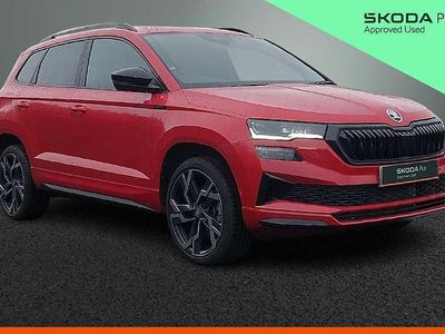 Used Skoda Karoq SportLine 110 HP (80 kW) 2025 Velvet red metallic SUV