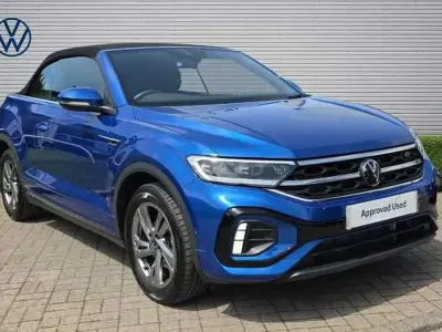 Used VW T-Roc Cabriolet R-line 150 HP (110 kW) 2024 Blue Cabriolet