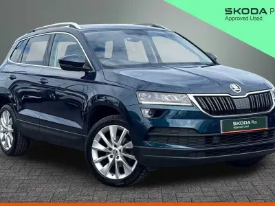 Used Skoda Karoq SE L 150 HP (110 kW) 2019 Lava blue metallic SUV