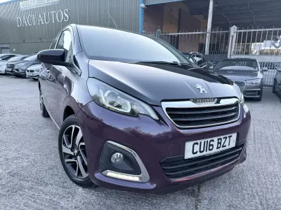 Used Peugeot 108 Allure 82 HP (60 kW) 2016 Mauve/purple Hatchback