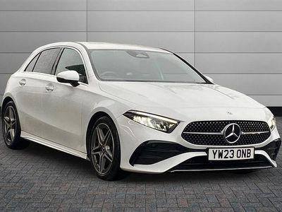 Used Mercedes A180 AMG Line Premium 136 HP (100 kW) 2023 Digital white Hatchback