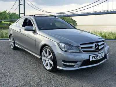 Begagnad Mercedes C250 Sport Edition 2015 Silver Sportkupé