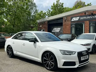 Used Audi A4 Black Edition 2018 White Sedan