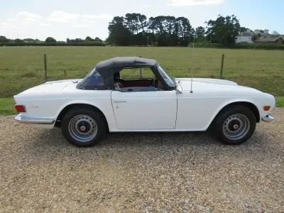 Used Triumph TR6 150 HP (110 kW) 1972 White Cabriolet