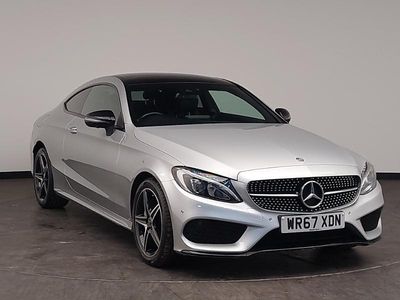 Used Mercedes C200 AMG Line Premium Plus 184 HP (135 kW) 2018 Silver Coupe