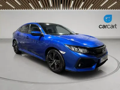 Used Honda Civic EX 126 HP (92 kW) 2019 Blue Hatchback