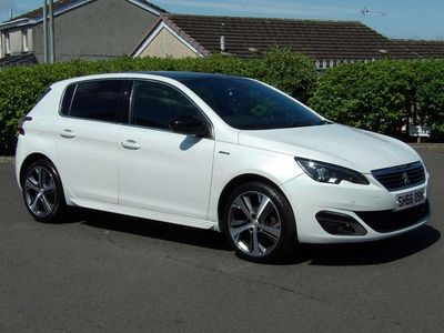 Used Peugeot 308 GT-line 2016 White Hatchback