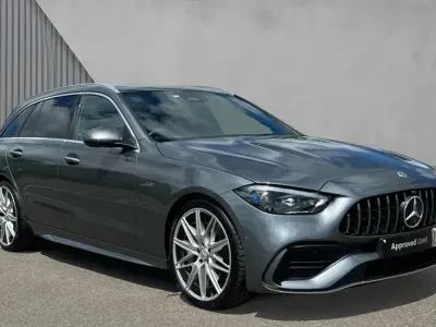 Used Mercedes C43 AMG Premium Plus 408 HP (300 kW) 2023 Selenite grey metallic