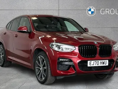 Used BMW X4 M Sport 282 HP (207 kW) 2020 Red SUV