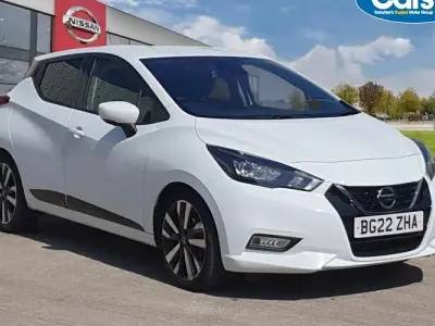 Begagnad Nissan Micra Tekna 92 HK (67 kW) 2022 Vit Halvkombi