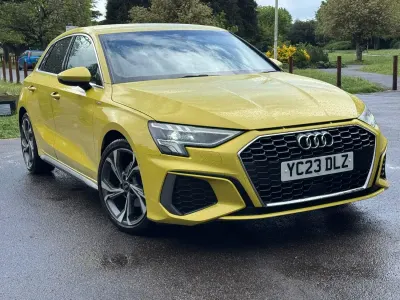 Second-hand Audi A3 Sportback S-Line 2023 Galben Hatchback