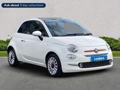 White Used 2021 Fiat 500 Red Hatchback | £9,612 (Fair price)