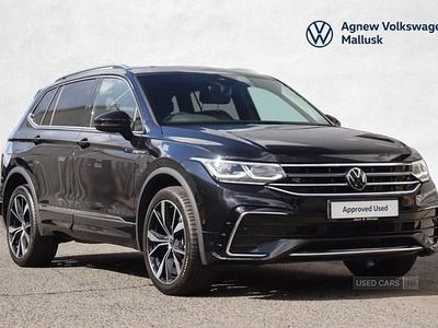 Black Used 2025 VW Tiguan Allspace R-line SUV | £34,750 (A bit pricey)