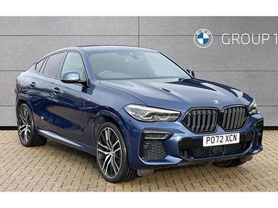 Phytonic blue Used 2022 BMW X6 M Sport SUV | £43,990 (Fair price)